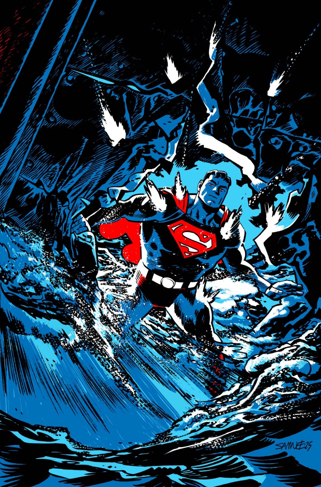 SUPERMAN RED & BLUE 2025 SPECIAL #1 COVER A CHRIS SAMNEE | PRE-ORDER OCT 29TH