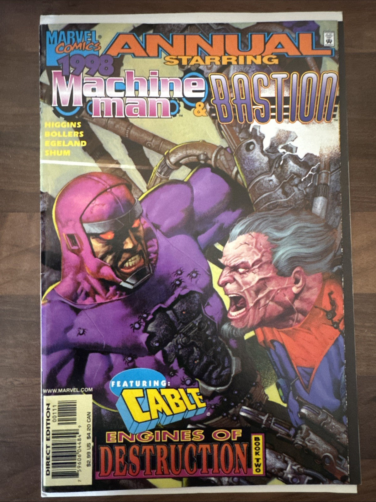 Machine Man & Bastion Annual  1998 Marvel Comics Engines Of Destruction Book Two