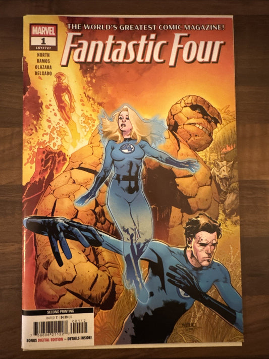 Fantastic Four #1 Second Printing | North & Ramos | Marvel Comics | Release 2025