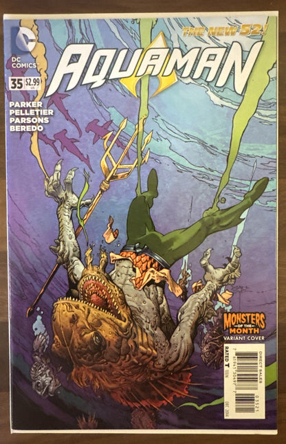Aquaman #35 New 52 | Monsters Of The Month Variant Cover | DC Comics | 2014