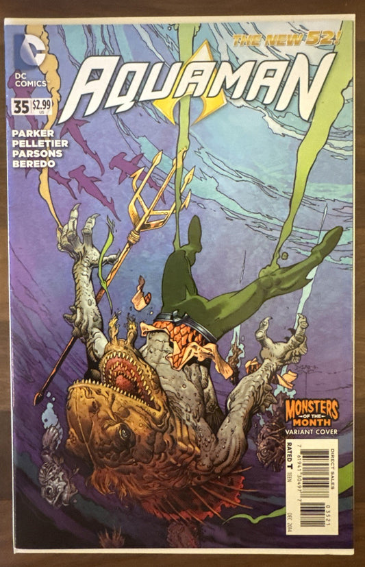 Aquaman #35 New 52 | Monsters Of The Month Variant Cover | DC Comics | 2014
