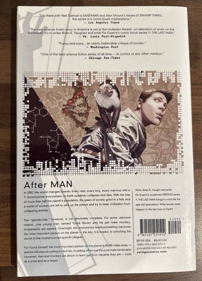 Y the Last Man Volume 1 | Brian K. Vaughan | DC/Vertigo Comics