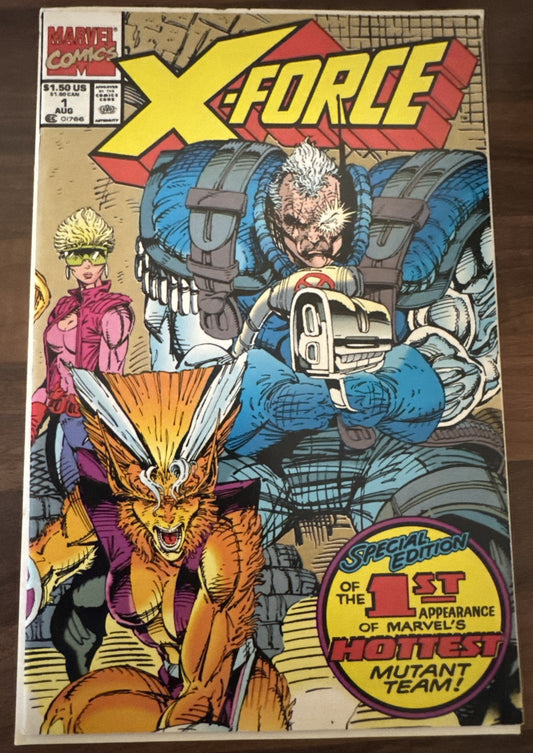 X-Force #1 Gold (Marvel 1991) Key 1st Issue - Second print
