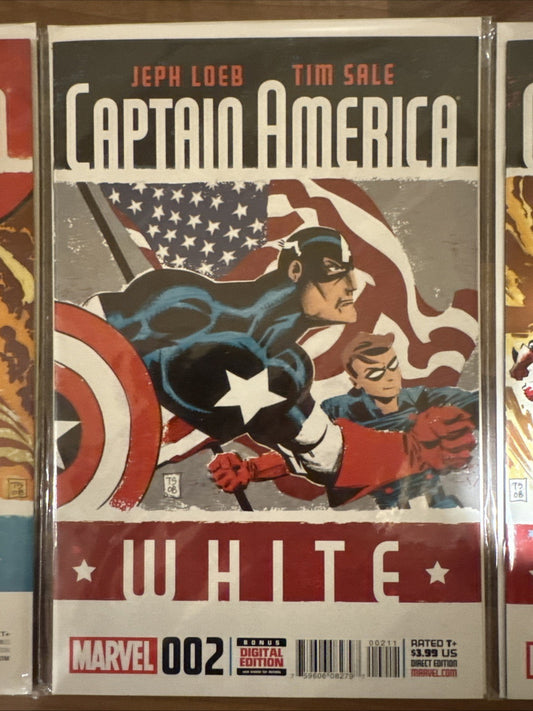 Captain America  White #1-3 | Jeff Loeb & Time Sale | Marvel Comics | 2025