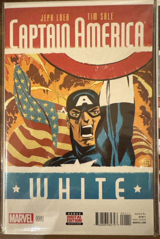 Captain America  White #1-3 | Jeff Loeb & Time Sale | Marvel Comics | 2025