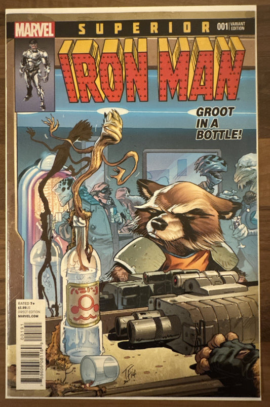 Superior Iron Man #1 Rocket & Groot Variant | Marvel Comics | Released 2014
