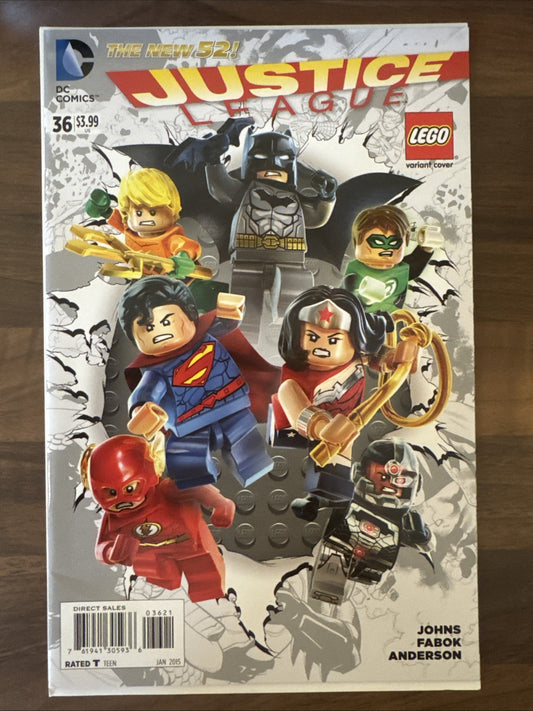 Justice League #36 LEGO VARIANT | Geoff Johns |DC Comics | Released 2015