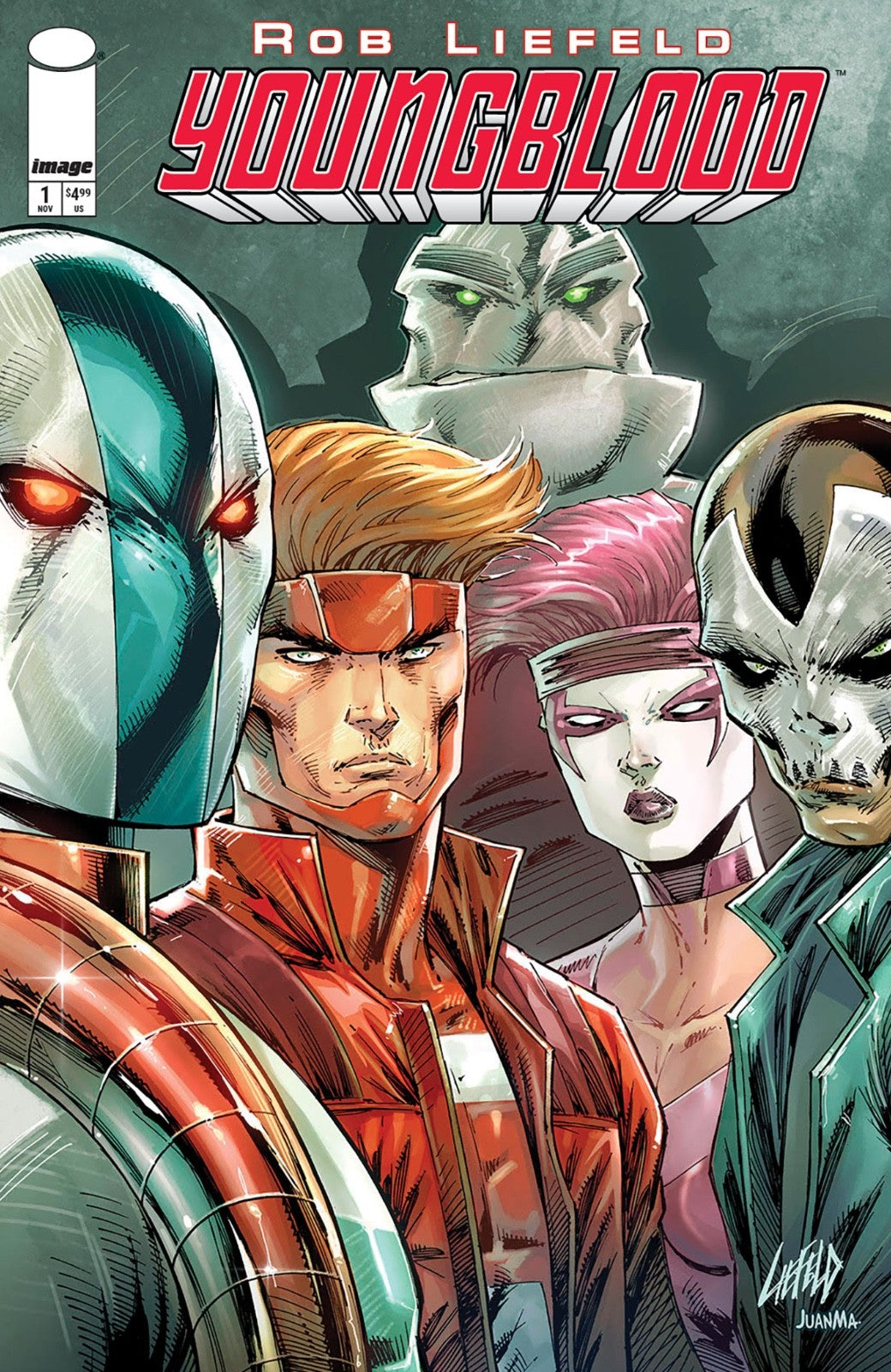 YOUNGBLOOD #1 COVER A ROB LIEFELD POLYBAGGED & CARD | PRE-ORDER NOVEMBER 5TH